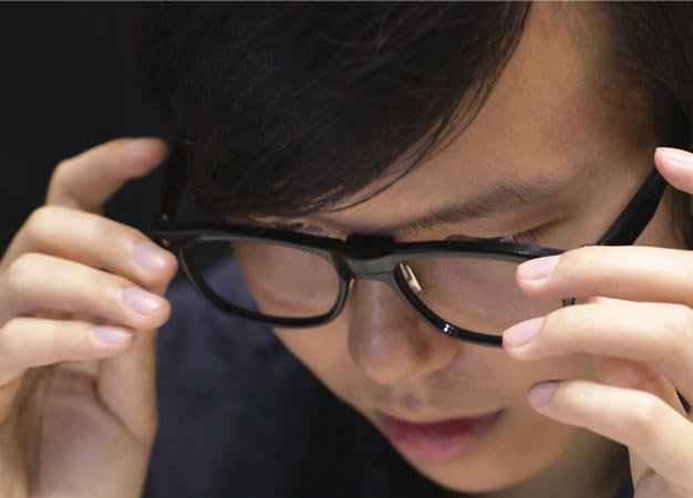 Glasses being retailed by the Japanese eyewear company J!NS can monitor fatigue and concentration levels.